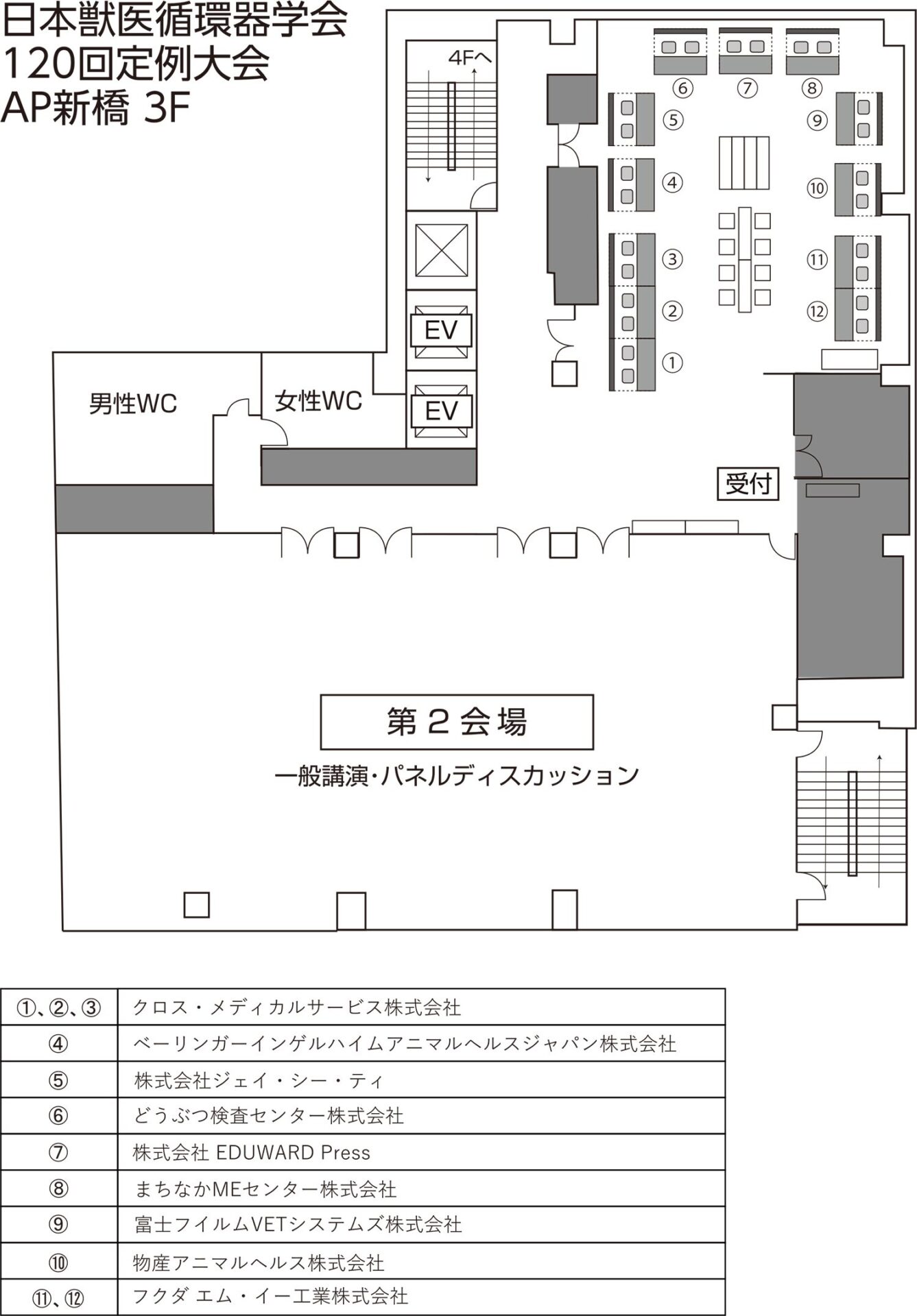 日本獣医循環器学会120回定例大会AP新橋3F