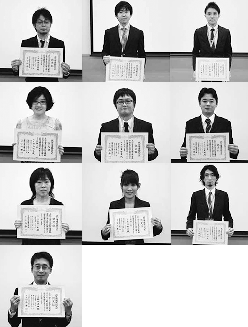 上段左より、安藤崇則、井口和人、井口雅之 中上段左より、諌山紀子、稲葉晴貴、河辺紫樹 中下段左より、小宮みぎわ、原口純子、森 拓也 下段より、輪田真理